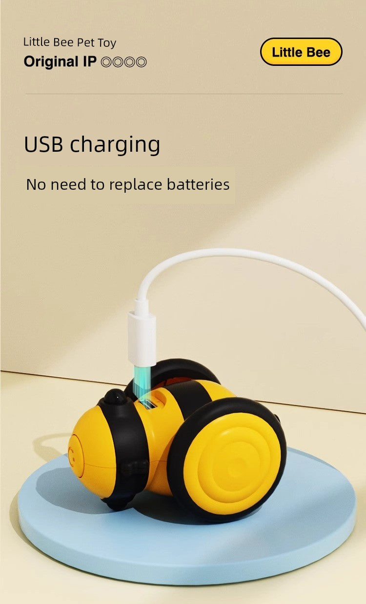Smart Electric Cat Toy - Little Bee Running Car Teaser