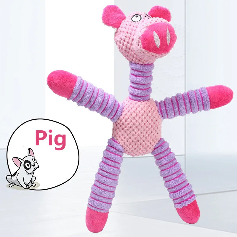 Reliable Large Dog Squeaky Plush Toy – Animal Shape