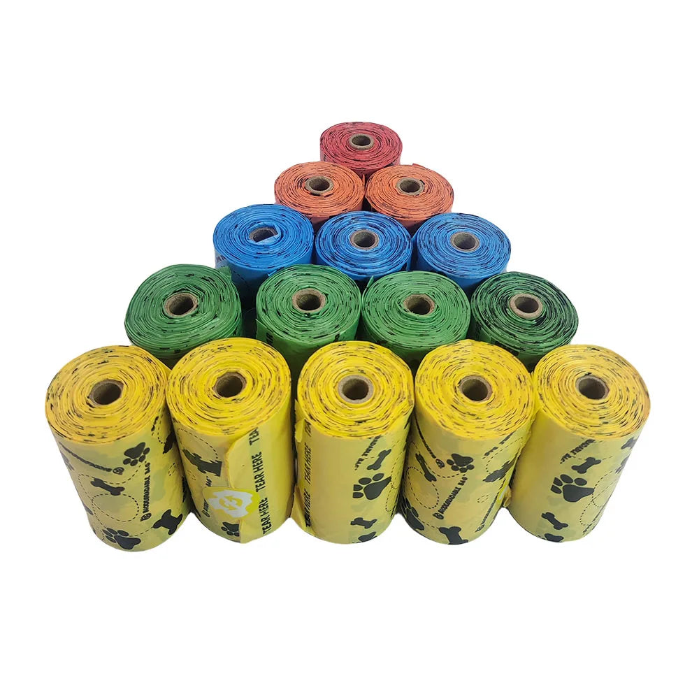 Pet Cat Dog Poop Bags Disposable Dog Waste Bags Bulk Poop Bags Dispenser biodegradable Bag Outdoor Home Clean Refill Garbage Bag - Purrfect Pet Kingdom