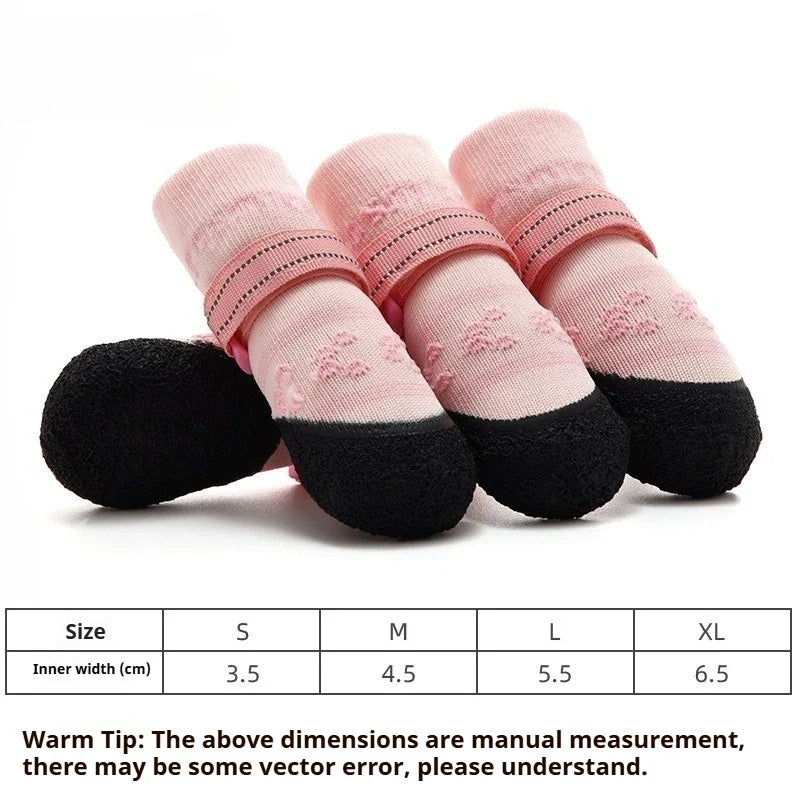 Waterproof Outdoor Dog Walking Shoes - Anti-Slip Breathable Pet Accessories
