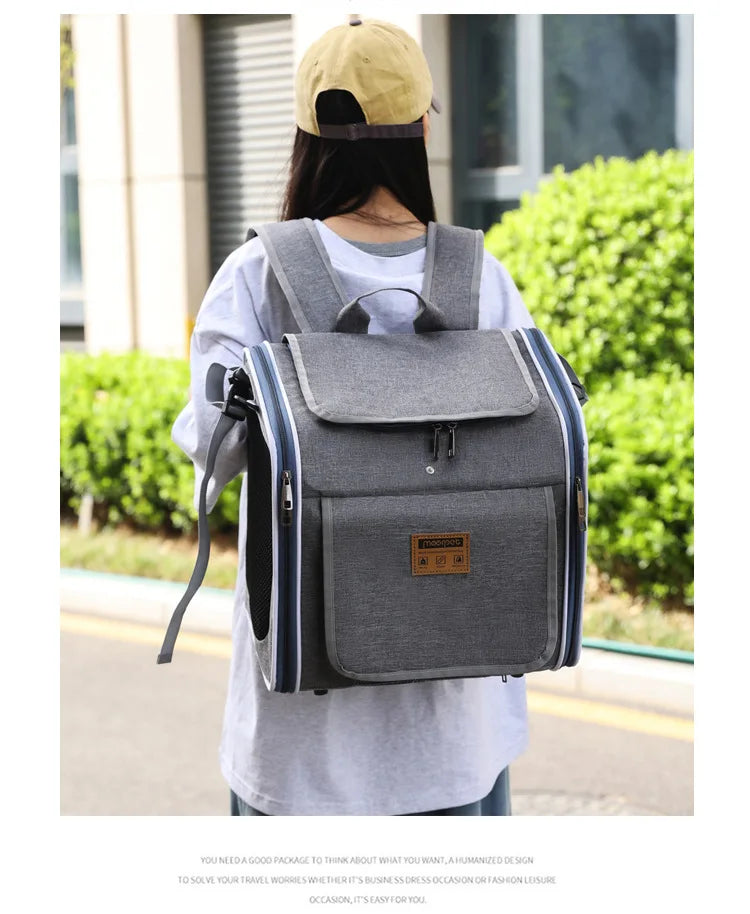Nordic Pet Travel Backpack - Adventure Ready Carrier for Small Dogs & Cats