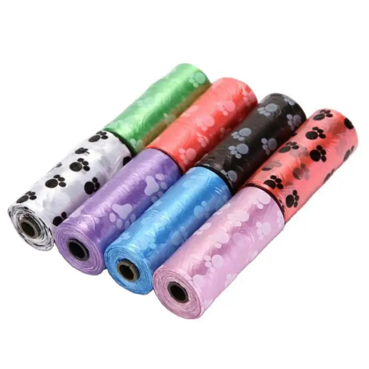 Biodegradable Dog Poop Bags 1/3/5/10/15Rolls Outdoor Cleaning Waste Bag with Breakpoint, Puppy Cat Animal Stool Bag Pet Supplies - Purrfect Pet Kingdom