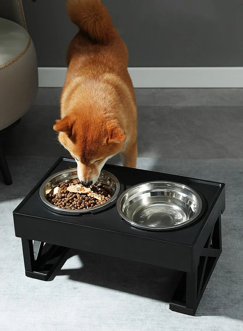Adjustable Height Elevated Dog Bowls - Purrfect Pet Kingdom