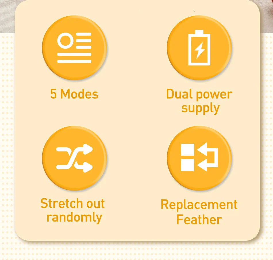 2-in-1 Smart Cat Toy Set - Automatic Feather & Ball with 5 Modes