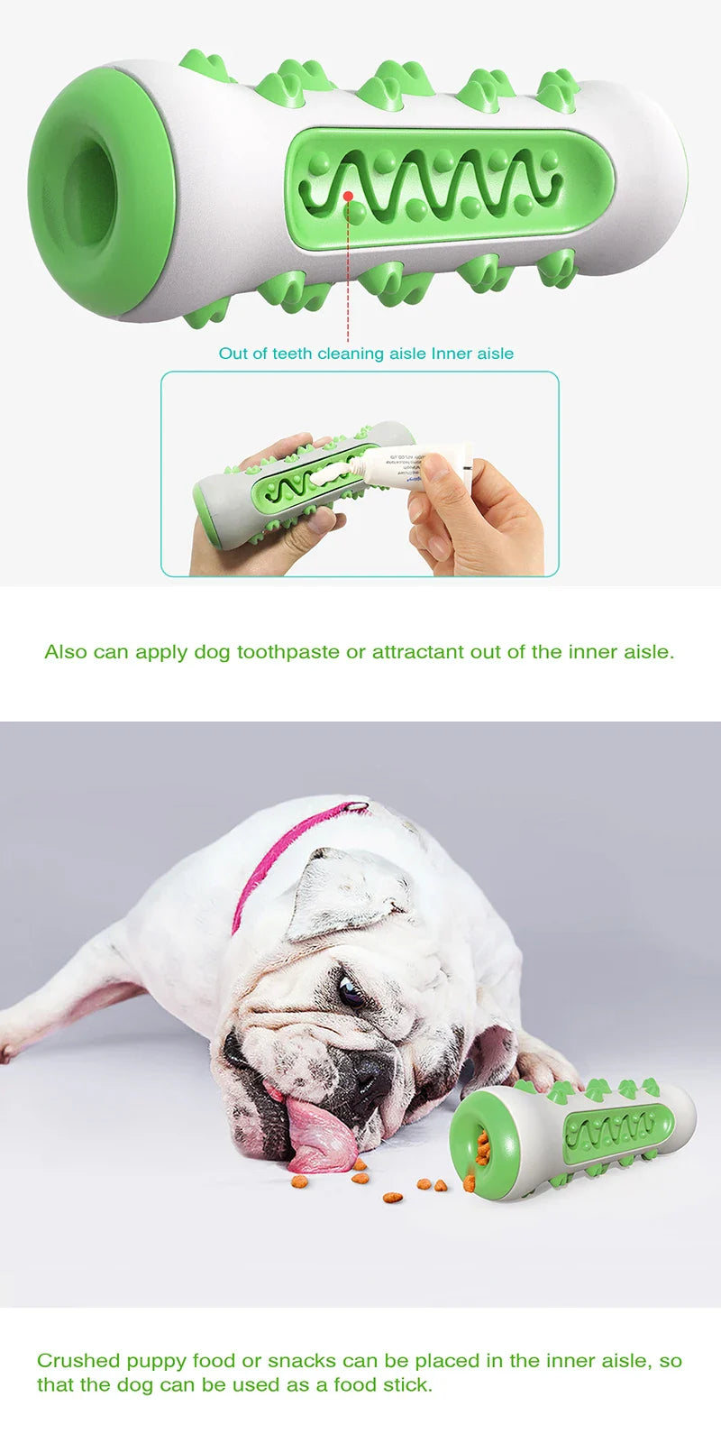 Dog Toothbrush Toys Rubber Molar Chew Dental Care 🦷