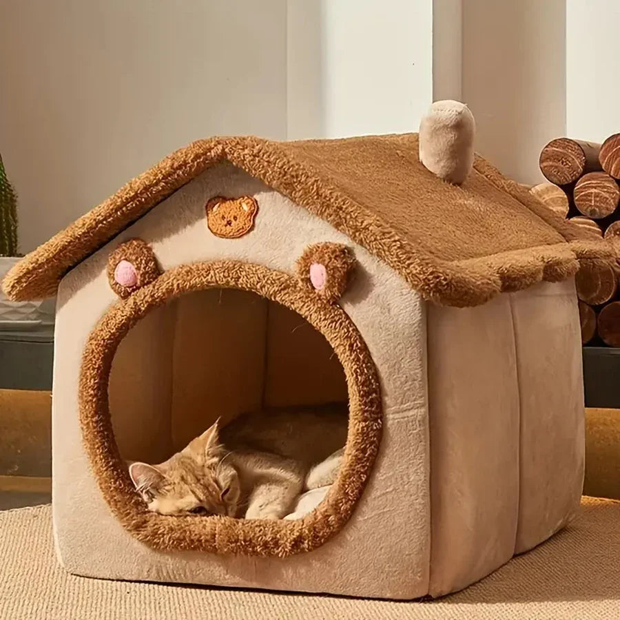 Foldable Pet House - Washable Bed Small Dogs & Medium Cats ๐