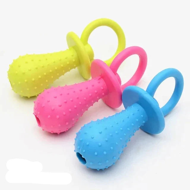 Rubber Dog Toy Bite-Resistant Teeth Cleaning Small Dogs 🦴