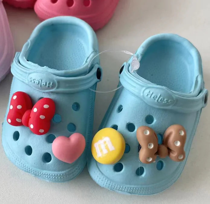 Fashionable Dog Crocs - Breathable Hole Shoes with Custom Accessories