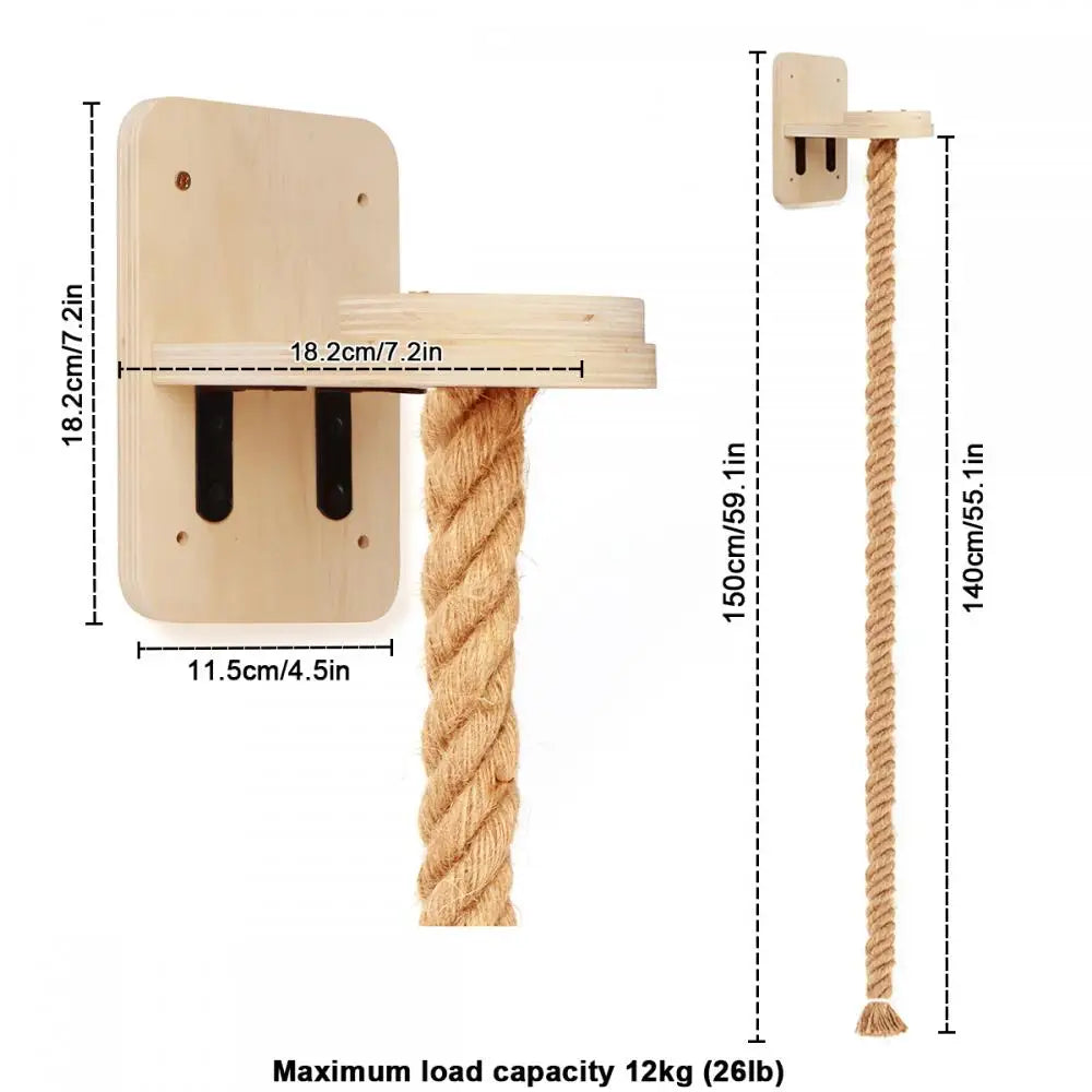 Wall Mounted Cat Tree Shelves Hammock Ladder Space Saving ✅