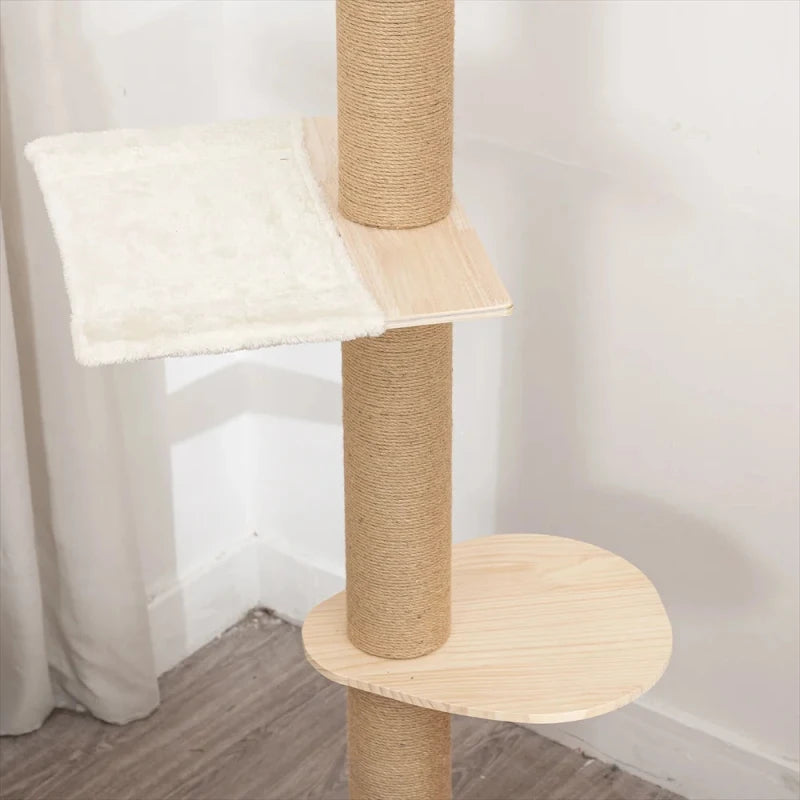 Multi Layer Solid Wood Cat Climbing Frame ๐ฑ