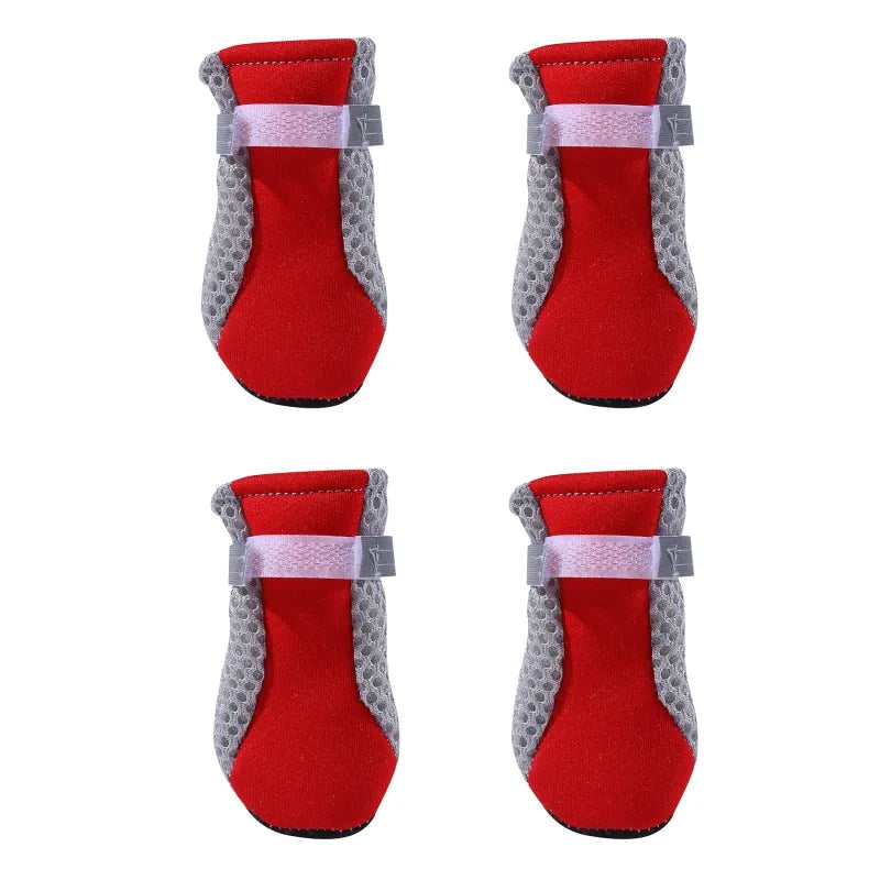 Waterproof Pet Rain Boots - Breathable Outdoor Shoes for Dogs & Cats
