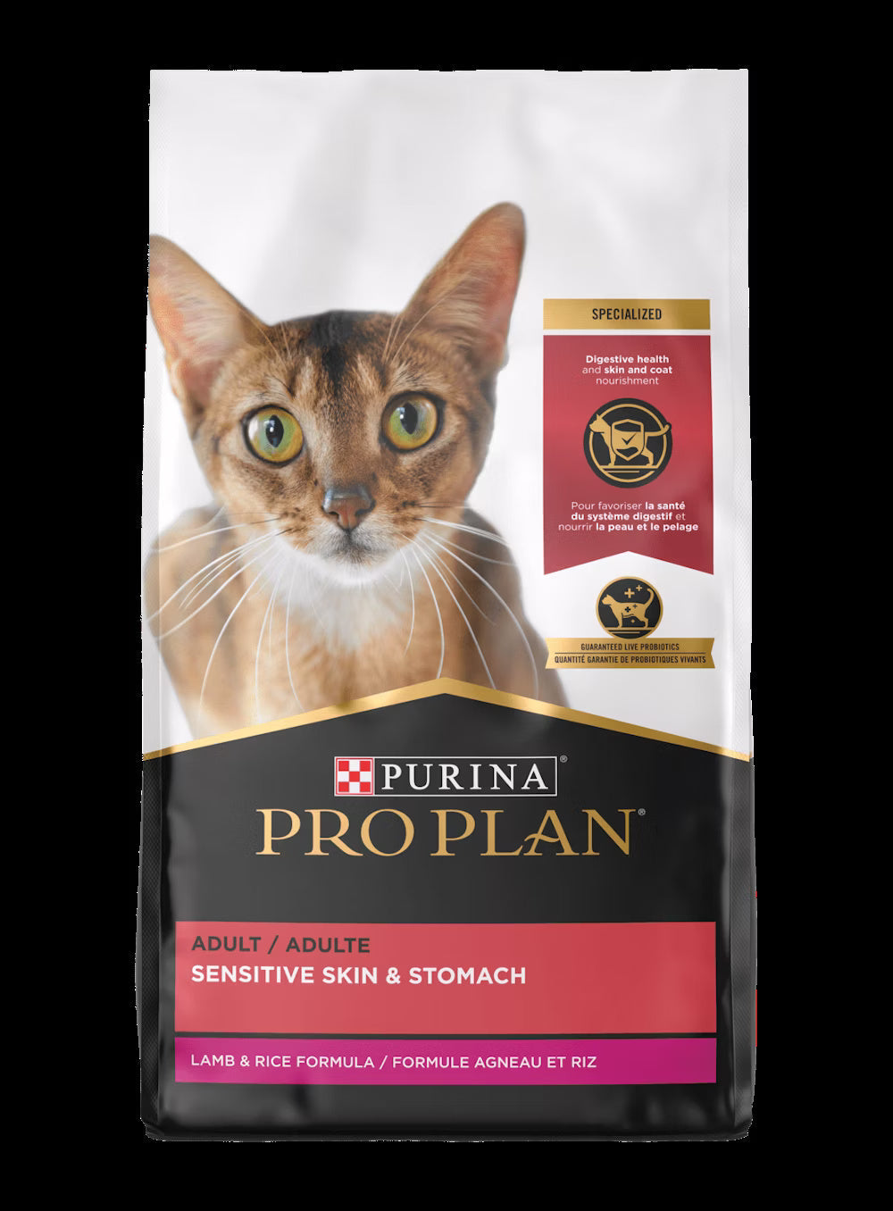 Pro Plan Adult Sensitive Skin & Stomach Lamb & Rice Formula Dry Cat Food (3.5lb) - Dry Cat Food - The Family Pet