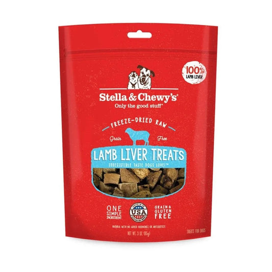 Stella & Chewy’s Freeze Dried Lamb Liver Dog Treat (3oz) - Freeze Dried Dog Treats - The Family Pet