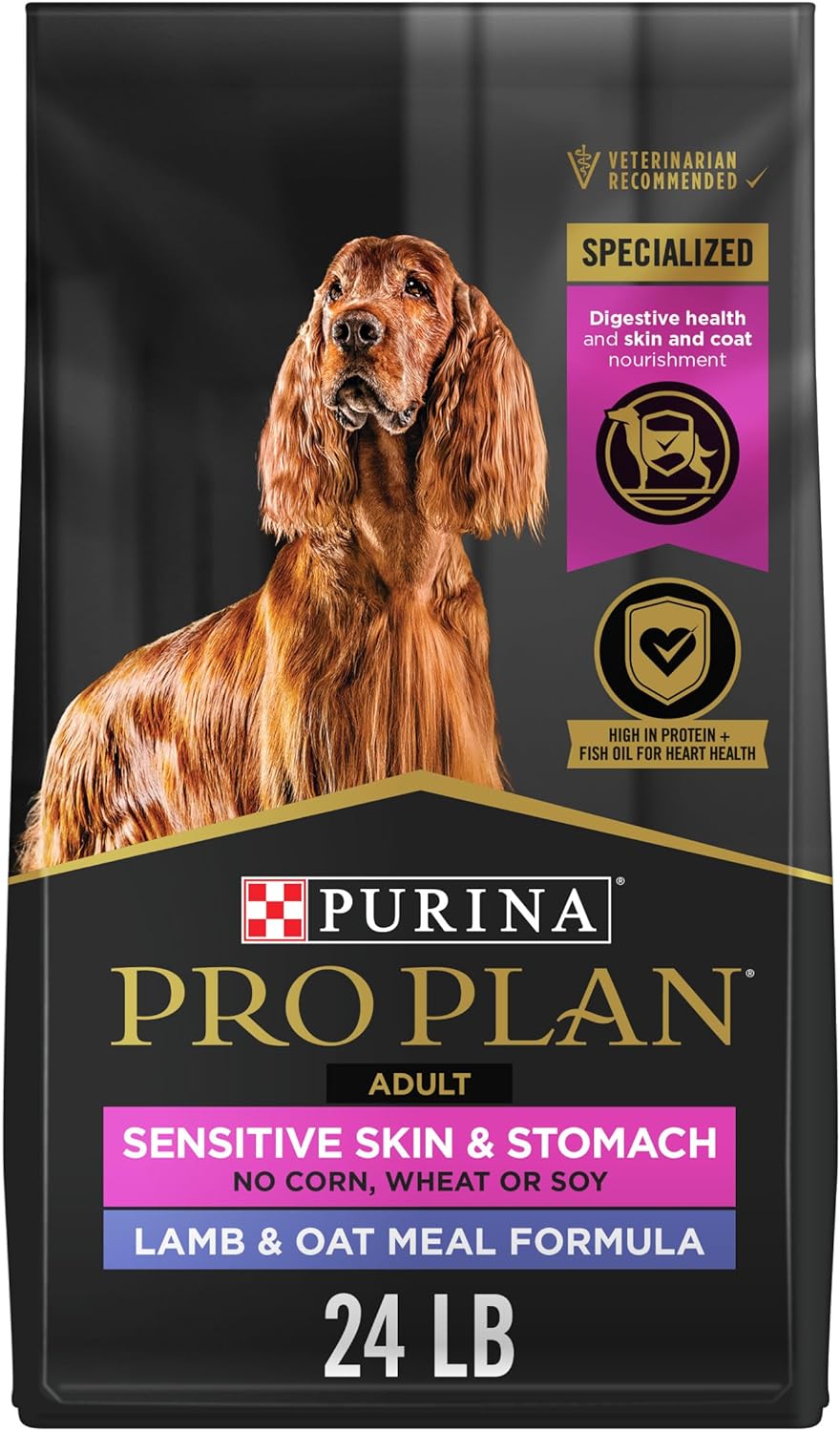 Purina Pro Plan Sensitive Skin & Sensitive Stomach Lamb & Oat Meal Formula - Dry Dog Food - The Family Pet