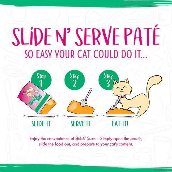 Cats in the Kitchen Paté Slide N' Serve Meowiss Bueller Chicken & Lamb Dinner in a Hydrating Purée (3oz) - Cats in the Kitchen Wet Cat Food - The Family Pet
