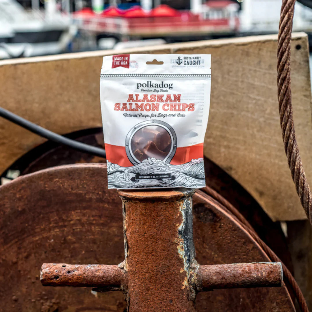 Polkadog Alaskan Salmon Chips (4oz) - Dog Treats - The Family Pet