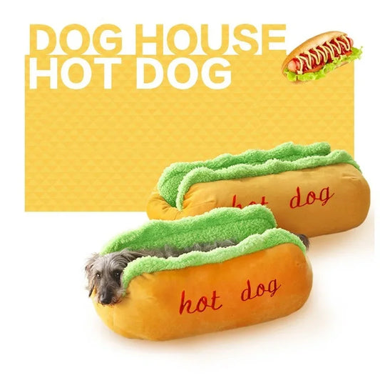 Hot Dog Bun Pet Bed - Cozy Comfort Paradise