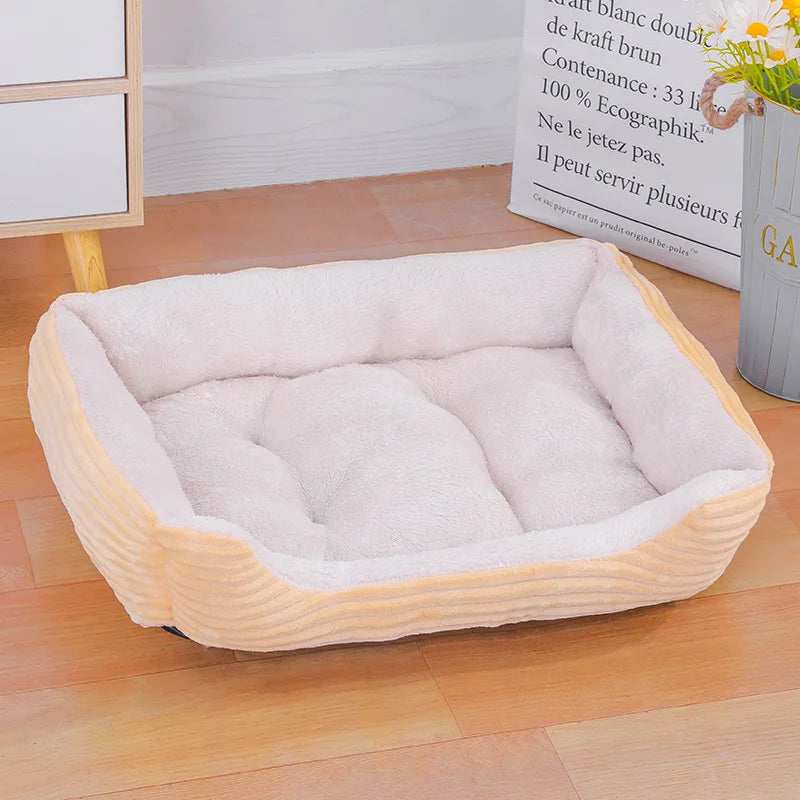 Color Square Winter Soft Warm House for Dog Bed 550g | Ships from US - Pet Beds - TrustyTrade LLC