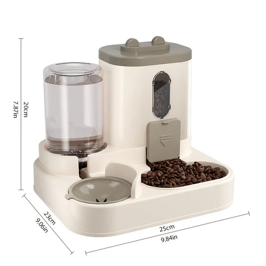 2 in 1 Fully Automatic Pet Food & Water Dispenser - WTN Essentials