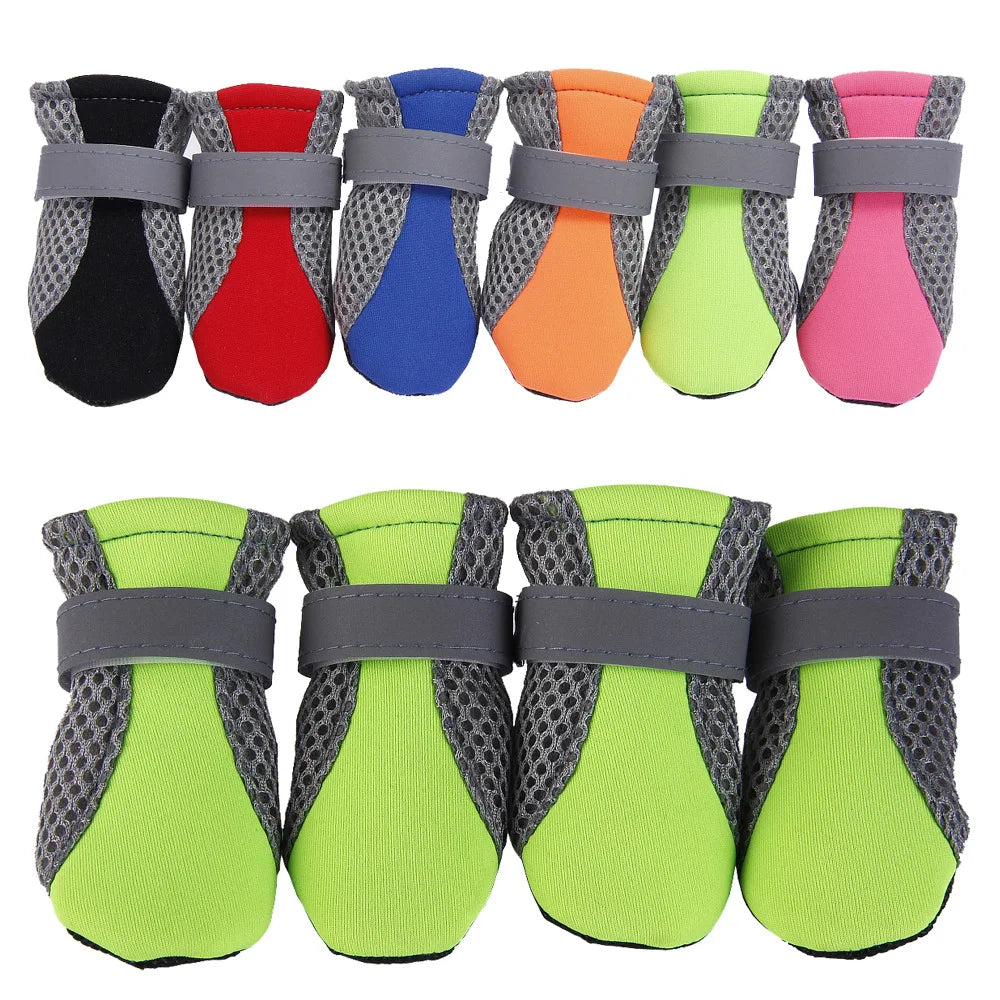 Waterproof Pet Rain Boots - Breathable Outdoor Shoes for Dogs & Cats