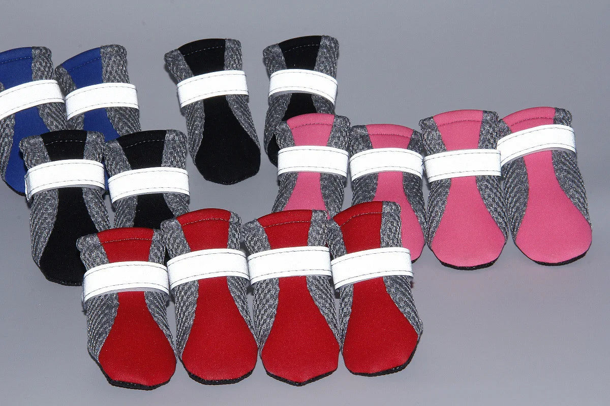 Waterproof Pet Rain Boots - Breathable Outdoor Shoes for Dogs & Cats