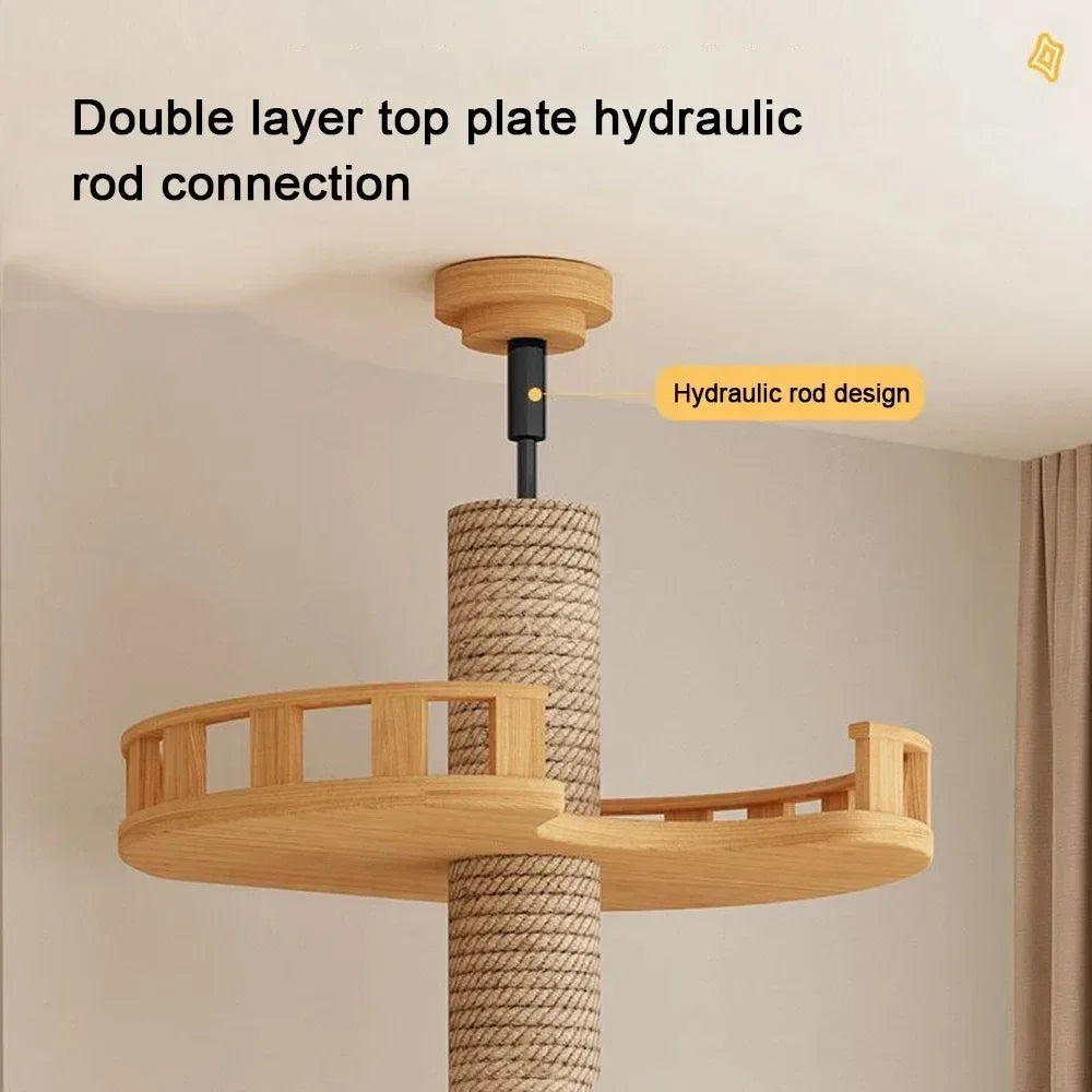 Multi Layer Solid Wood Cat Climbing Frame ๐ฑ