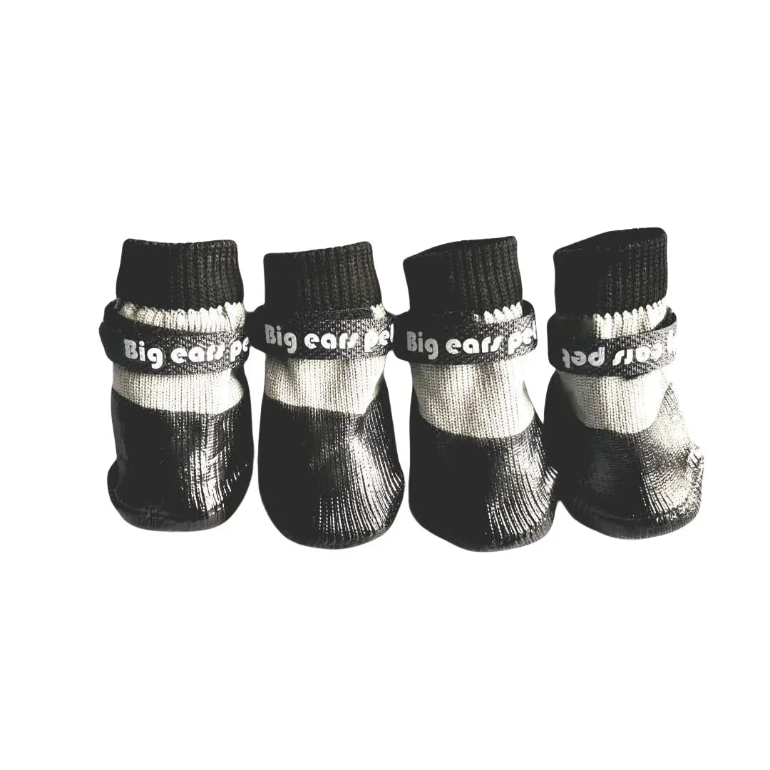 Winter Waterproof Dog Sport Boots - Warm Anti-Slip Walking Shoes for Small & Medium Dogs