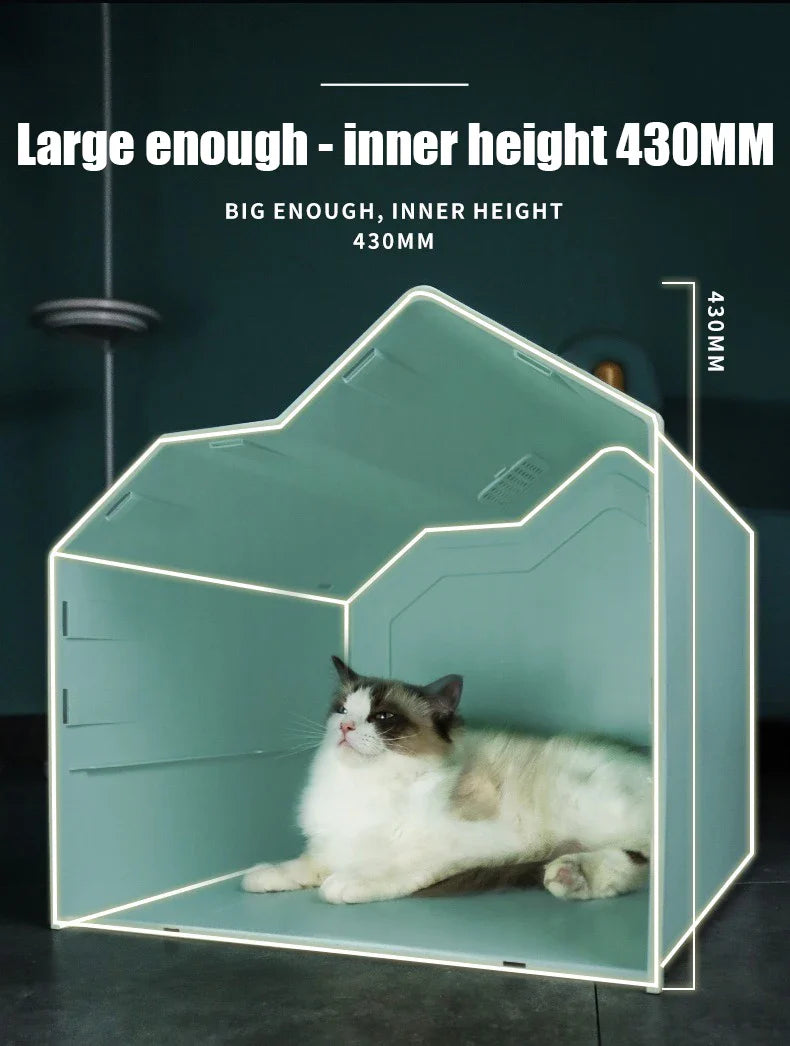 Extra Large Enclosed Cat Litter Box - Anti-Splash Odor Control with Drawer