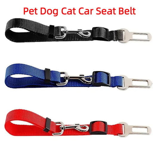 Adjustable Nylon Dog Car Seat Belt Safety Tether for Pets