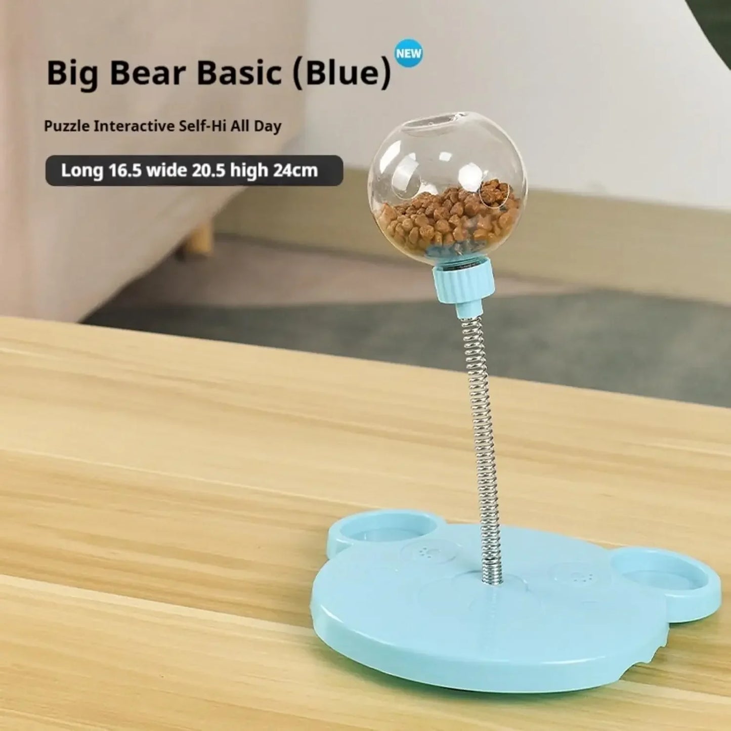 Snack Ball Interactive Treat Dispenser - Dog Cat Chase Exercise Feeder Toy