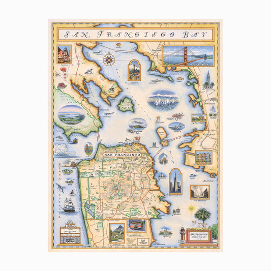San Francisco Bay 1000 Piece Jigsaw Puzzle Xplorer Maps