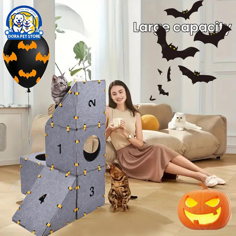 Cat Amusement Park Game Climbing Cubes ๐ฑ