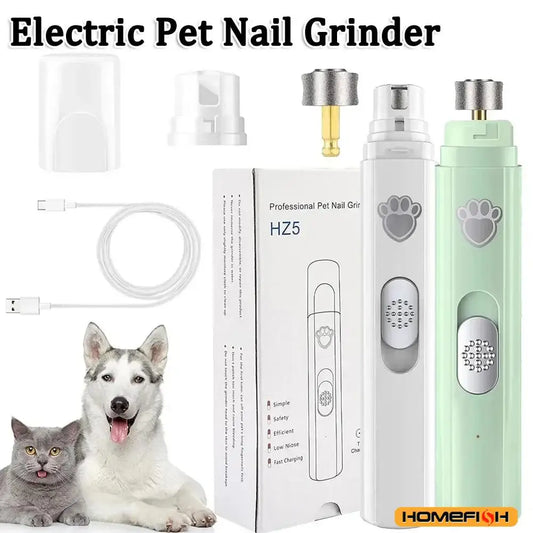 Professional Electric Pet Nail Grinder USB Rechargeable Trimmer