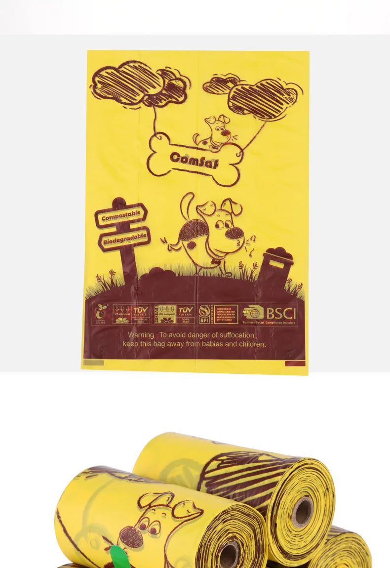 Dog Poop Bags Disposable Biodegradable Environmentally Friendly Garbage Bags Doggie Outdoor Home Clean Bag bolsas caca perro - Purrfect Pet Kingdom