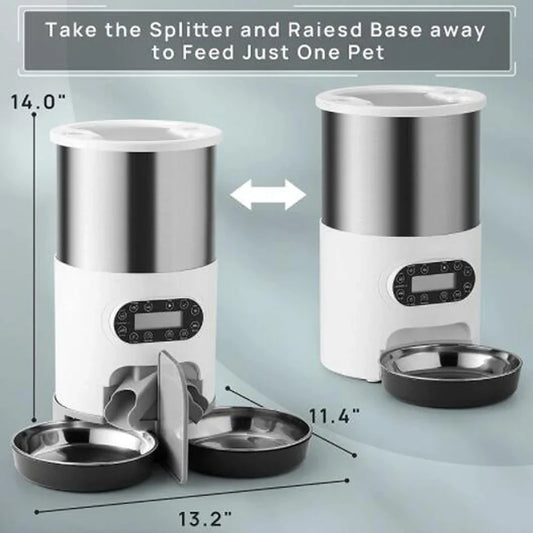 Tuya Smart APP Pet Feeder Cat Dog Food Dispenser Suitable