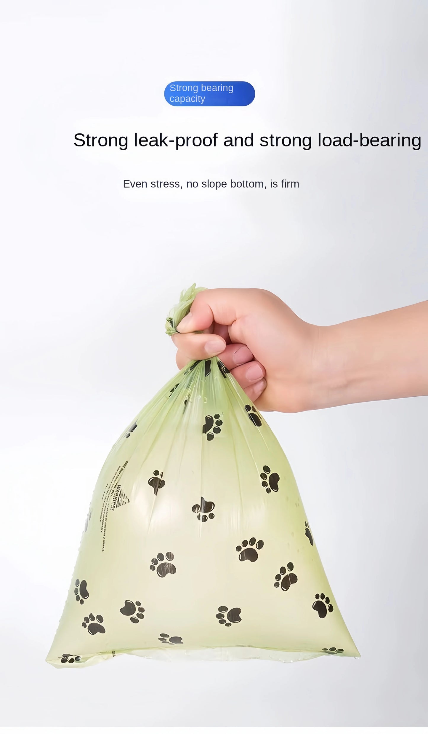 Dog Poop Bag Biodegradable Pet Dog Poop Bag Zero Waste Dog Pooper Bags Paw Doggy Litter Poop Bag Dog Poop Bag Dispenser - Purrfect Pet Kingdom