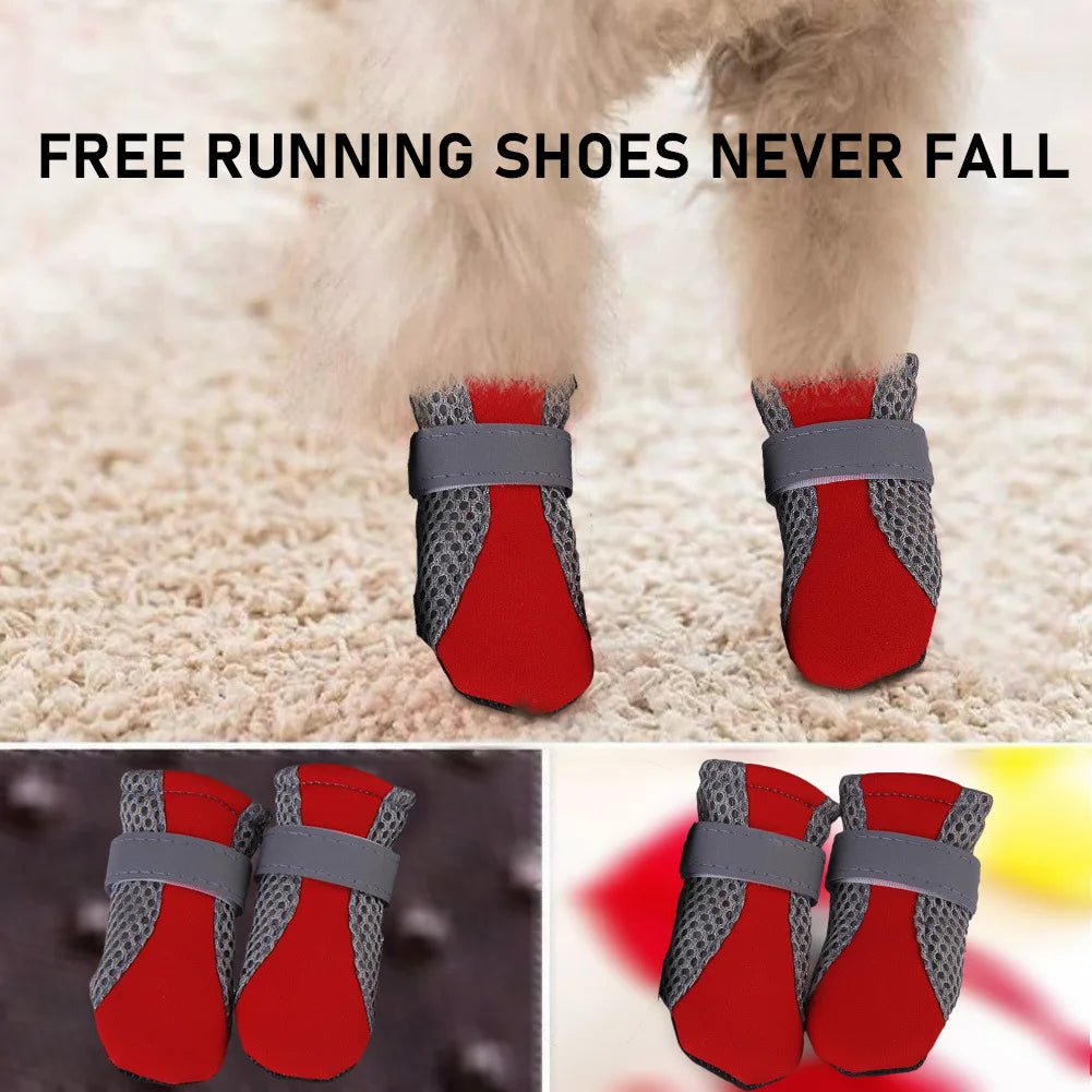 Waterproof Pet Rain Boots - Breathable Outdoor Shoes for Dogs & Cats