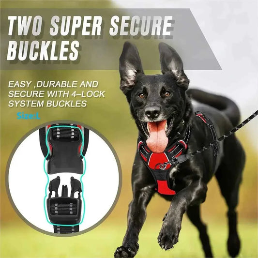 Heavy Duty Tactical Dog Harness with Control Handle for Dogs