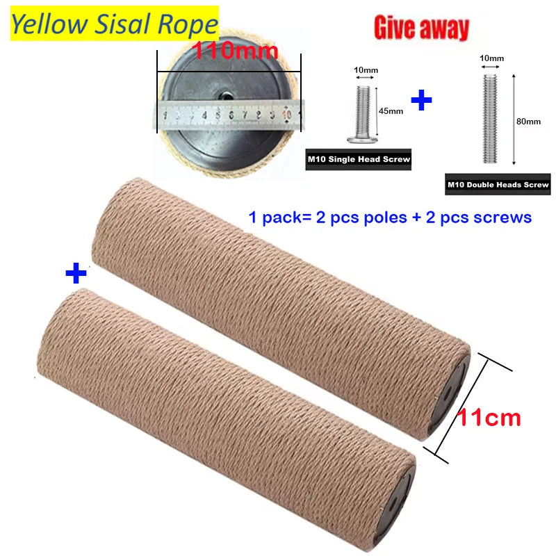 DIY Cat Tree Pole Replacement Sisal Rope Scratching Post ๐ง