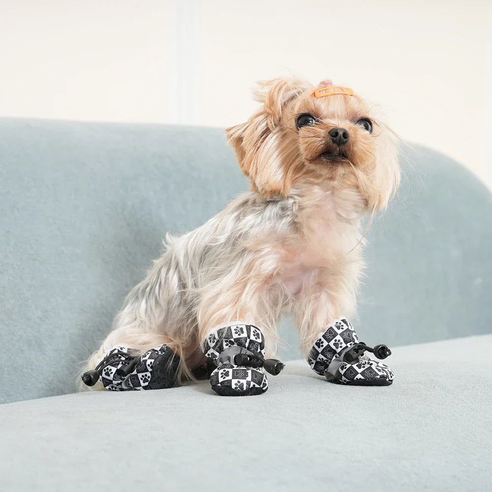 Summer Dog Paw Protectors - Waterproof Anti-Slip Shoes for Small & Medium Dogs