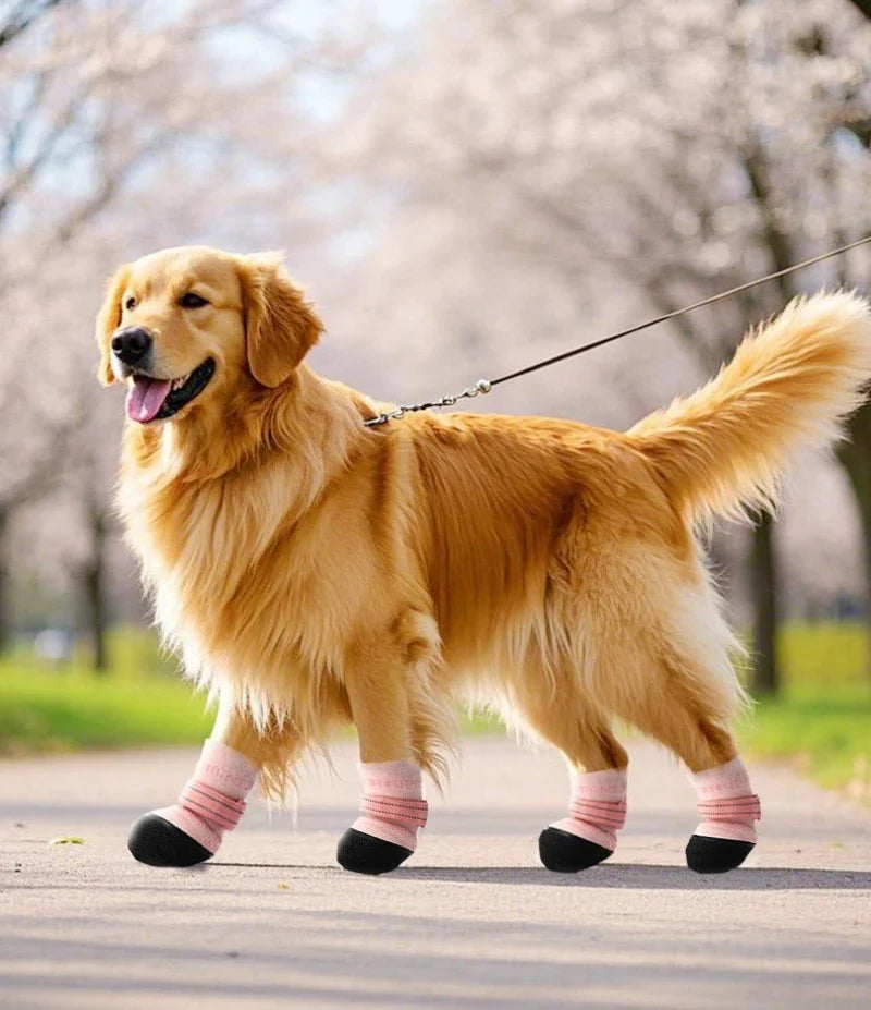Waterproof Outdoor Dog Walking Shoes - Anti-Slip Breathable Pet Accessories