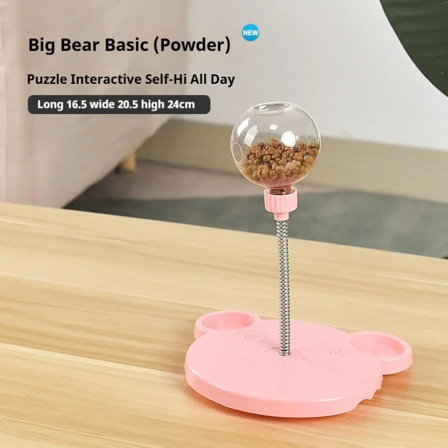 Snack Ball Interactive Treat Dispenser - Dog Cat Chase Exercise Feeder Toy