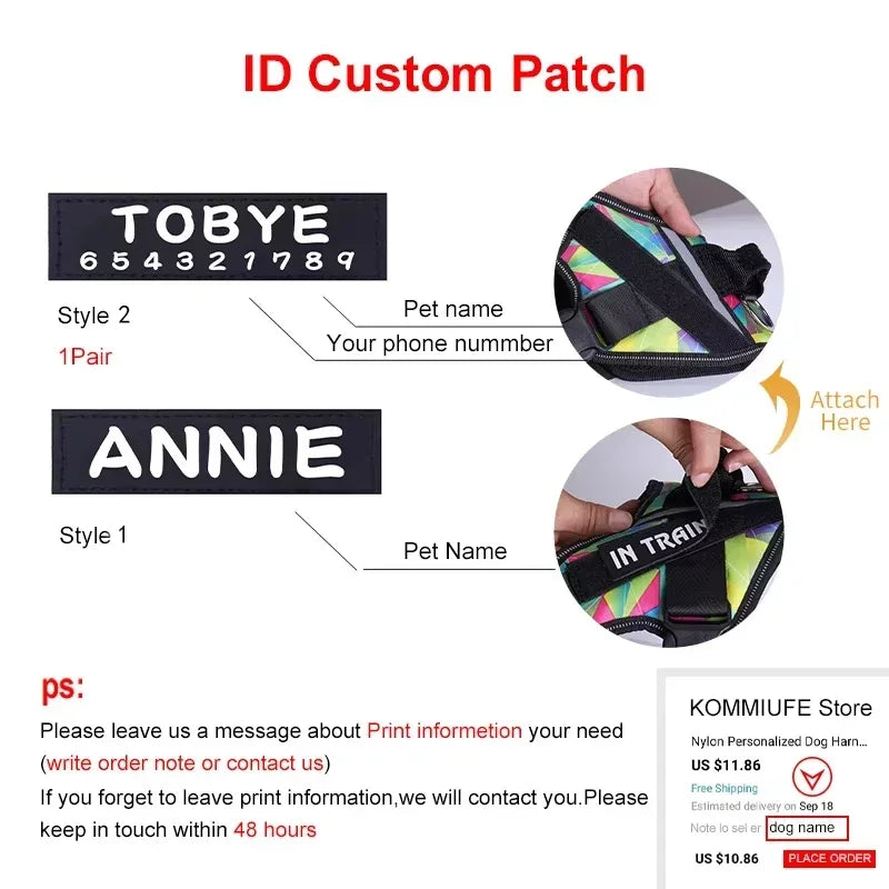 Adjustable Reflective Dog Harness - Purrfect Pet Kingdom