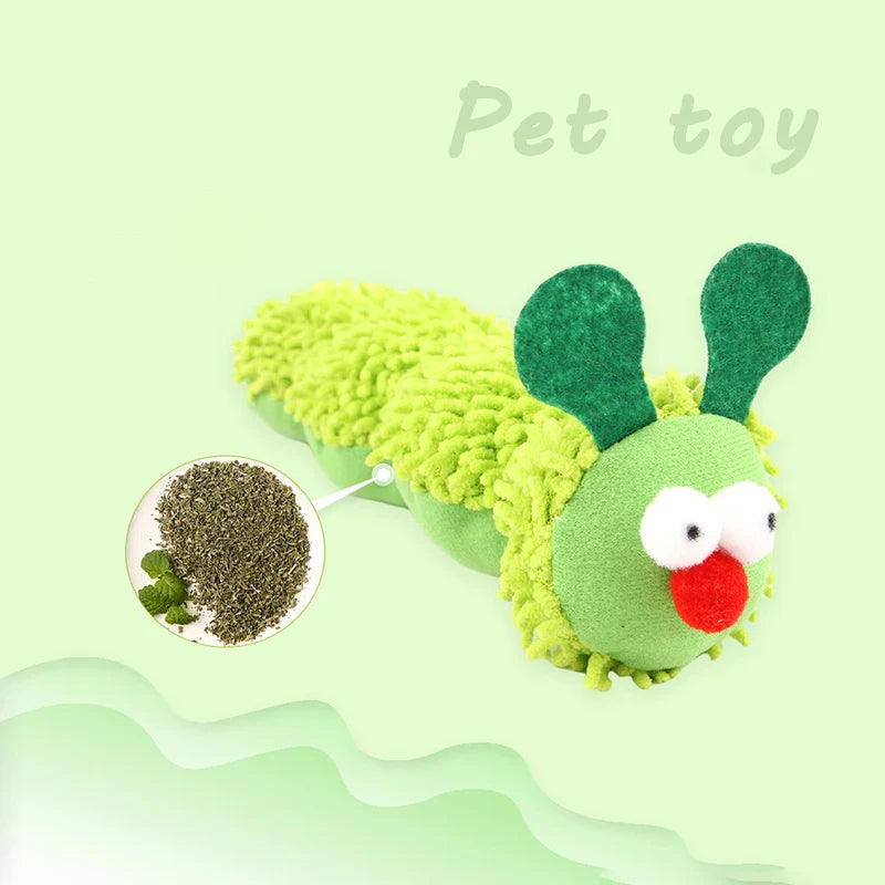 Cat Chew Caterpillar Catnip Toy - Silvervine Molar & Dental Health
