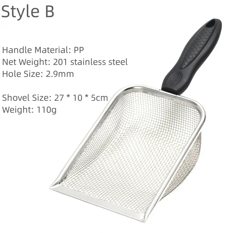 Stainless Steel Cat Litter Scoop with Long Handle | Durable & Easy to Use - WTN Essentials