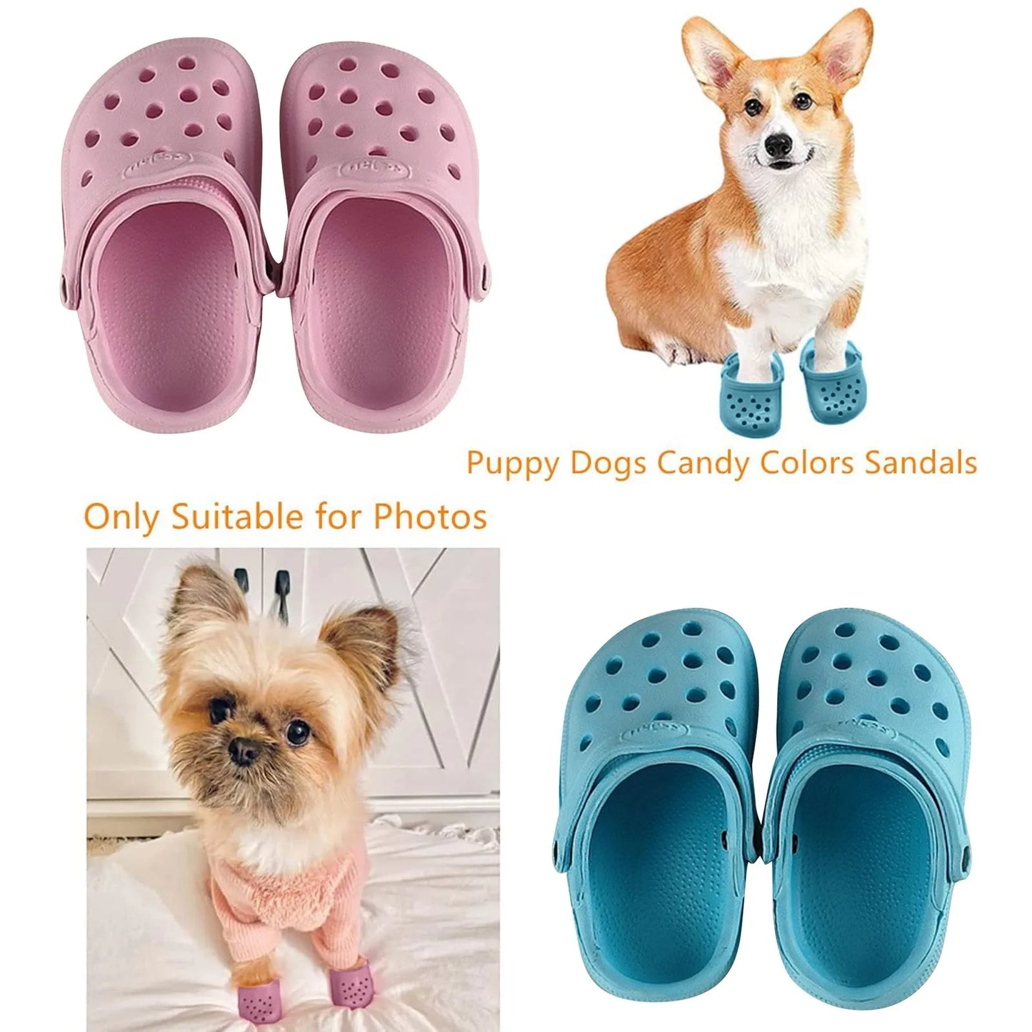 š Thickened Hole Dog Shoes - Fashion-Forward Breathable Pet Paradise