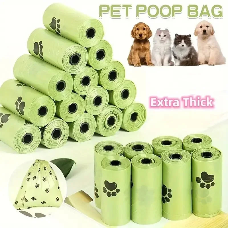 Thick Dog Poop Bags, Leak Proof Pet Waste Bag For Dog Outdoor Walking - Purrfect Pet Kingdom