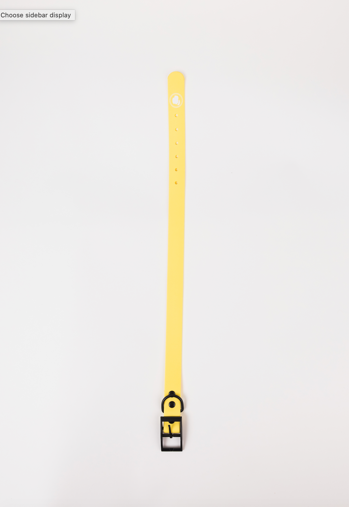 Dog Collar Collar Daffodil Yellow Adjustable Walking Collar - lifestyle product image for dog collar