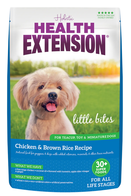 Health Extension All Life Stages Little Bites Original Chicken and Brown Rice Dog Food - Health Extension Dry Dog Food - The Family Pet
