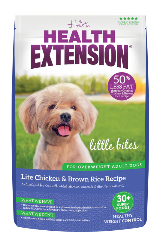 Health Extension All Life Stages Little Bites Lite Original Chicken and Brown Rice Dog Food - Health Extension Dry Dog Food - The Family Pet